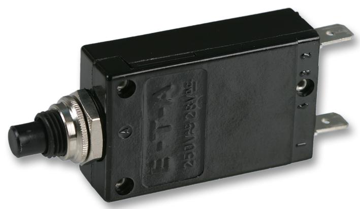 ETA 2-5700-IG1-P10-DD-000040 10A Thermal Circuit Breaker 5700-02-01 10 A 1 Pole 28 VDC 250 VAC Panel