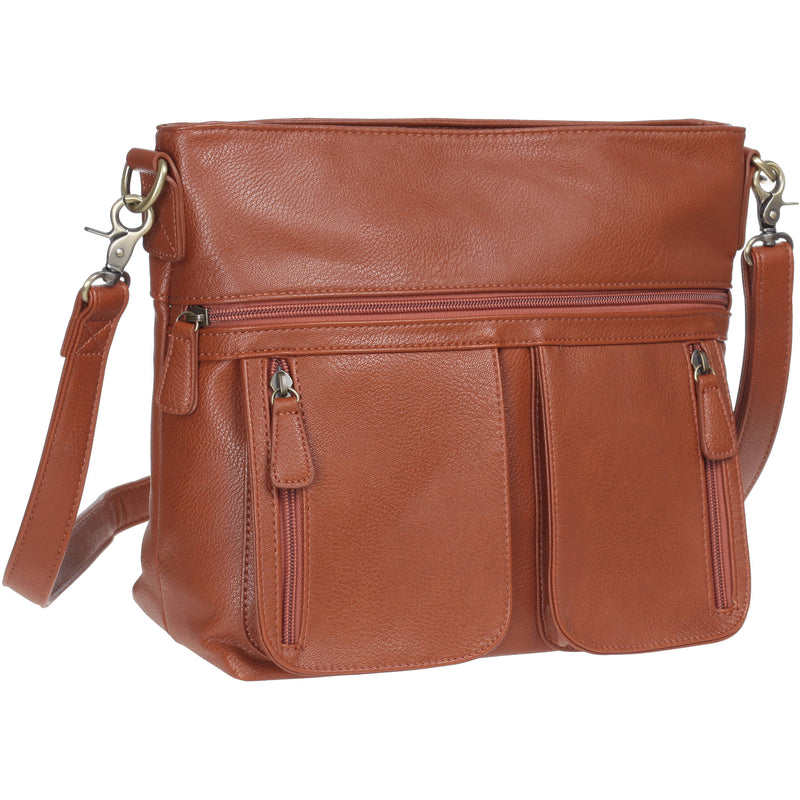 Jo Totes Allison Camera Bag with Dual Front Pouches (Butterscotch)