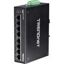 TRENDnet TI-PG80 8-Port Hardened Industrial Gigabit POE+ DIN-Rail Switch