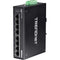 TRENDnet TI-PG80 8-Port Hardened Industrial Gigabit POE+ DIN-Rail Switch