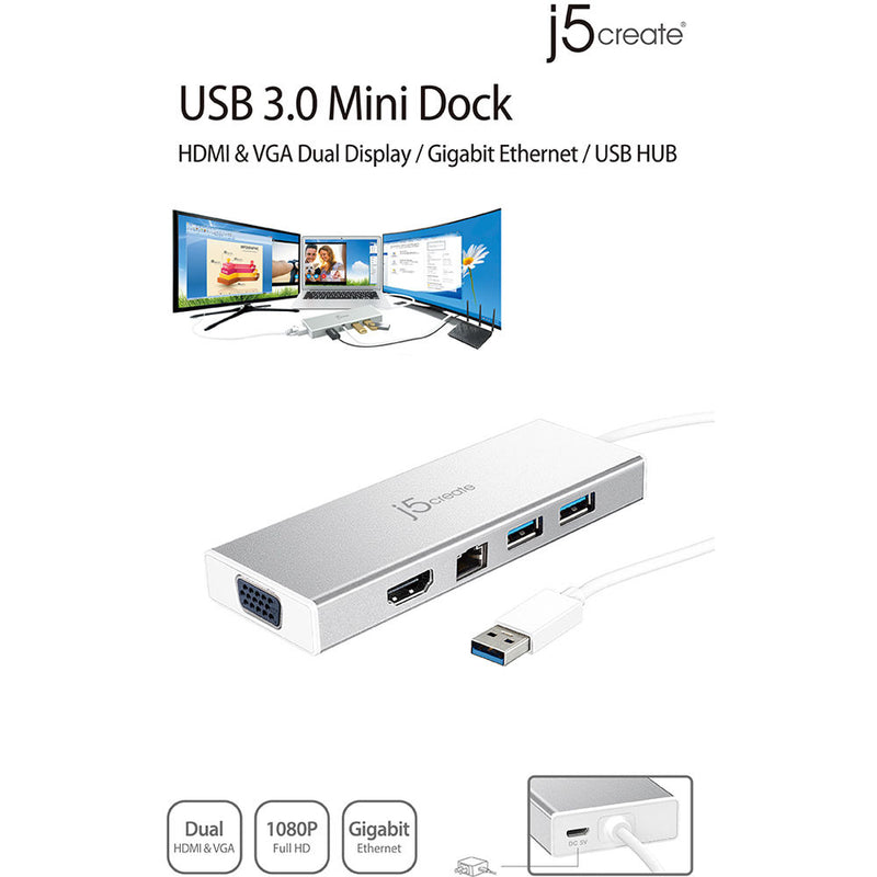 j5create USB 3.0 Mini Dock