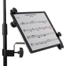 Auray IPU-108 Universal Tablet Mount with Clamp-On and Thread Adapters for Mic Stands, Light Stands, and Tripods