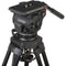 Cartoni Focus 12, 2-Stage Aluminum 100mm Smart Stop Tripod,Smart Lock Mid-Level Spreader, Pan Bar Soft Ca