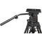 Cartoni Focus 12, 2-Stage Aluminum 100mm Smart Stop Tripod,Smart Lock Mid-Level Spreader, Pan Bar Soft Ca