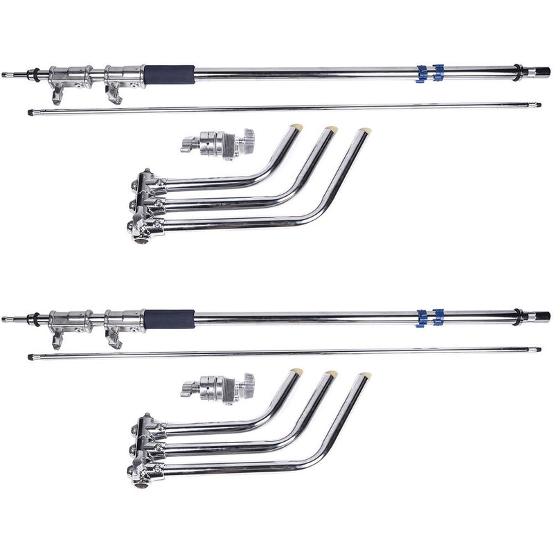 CAME-TV Studio Centry Detachable C-Stand with Grip Arm & Line Resizer (10.8', 2-Set)