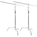 CAME-TV Studio Centry Detachable C-Stand with Grip Arm & Line Resizer (10.8', 2-Set)