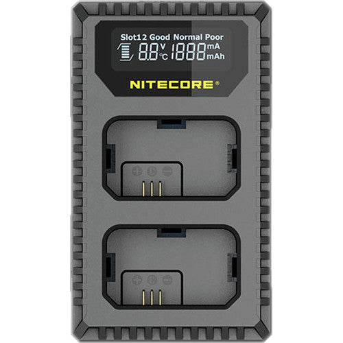 NITECORE USN1 Dual-Slot USB Travel Charger for Sony NP-FW50 Lithium-Ion Batteries