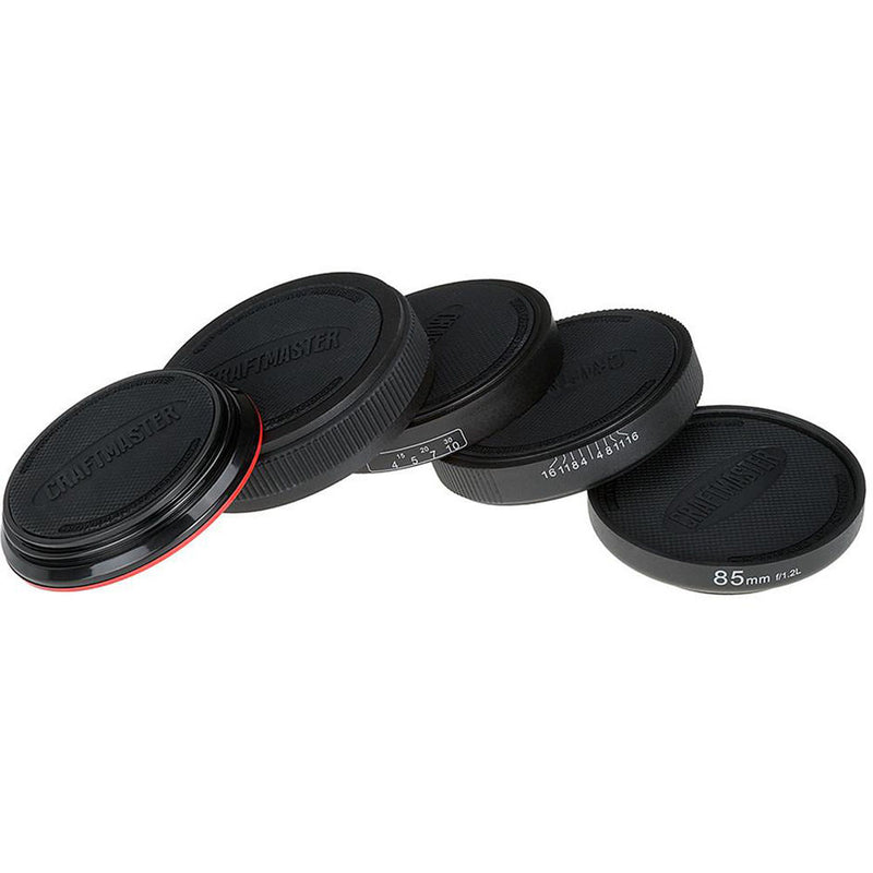 FotodioX LenzCoaster Lens Replica Coaster Set (Black)