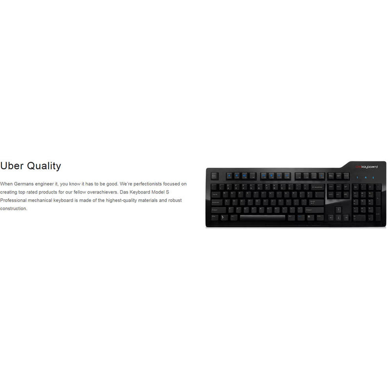 Das Keyboard Model S Professional Mechanical Keyboard (Cherry MX Blue Switches)