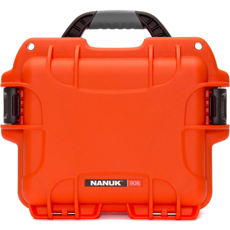Nanuk 908 Case with Padded Dividers (Orange)