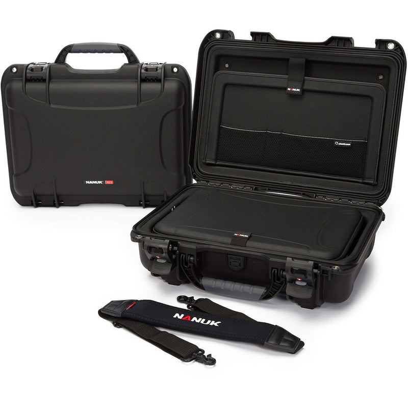 Nanuk Hard Case with Sleeve & Shoulder Strap for 15" Laptop (Black)