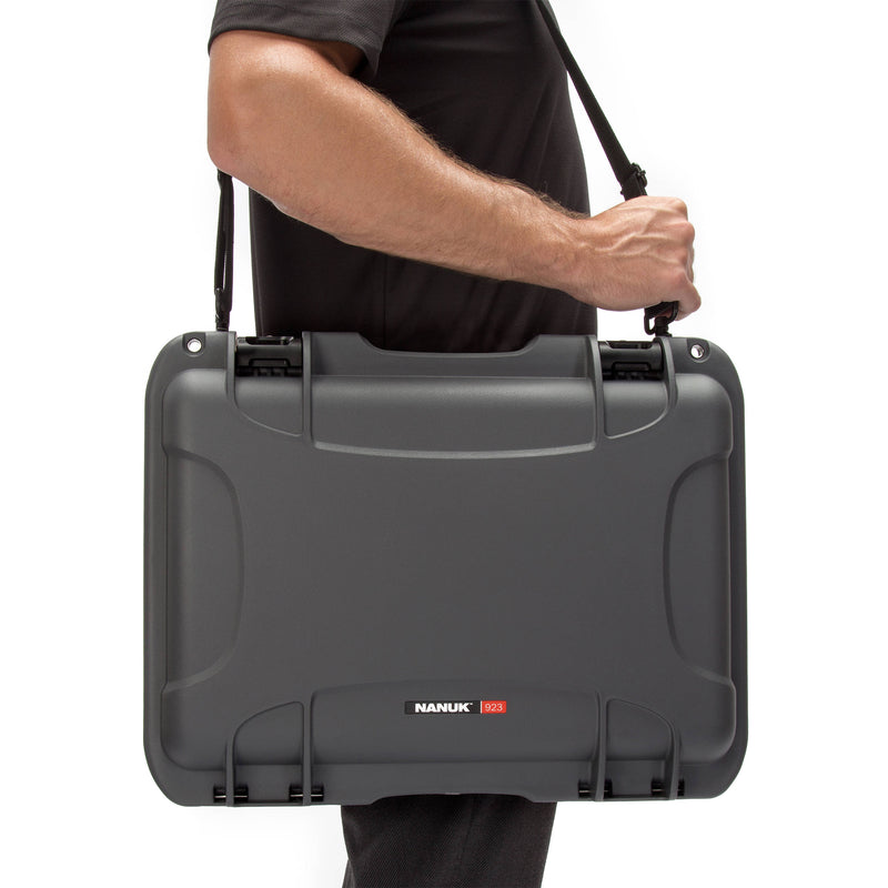 Nanuk Hard Case with Sleeve & Shoulder Strap for 15" Laptop (Graphite)