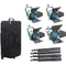 CAME-TV 4-Light Fresnel Tungsten Video Spot Light Kit (1 x 650W and 3 x 300W)