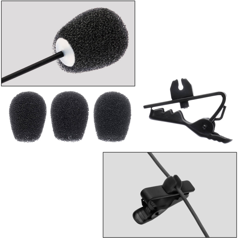 Senal UEM-155-TA4F-BK Omni Earset Microphone with TA4F Connector for Shure Transmitters (Black)