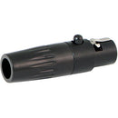 Cable Techniques TA5FL 5-Pin Female Mini-XLR Connector (Black, 6mm Outlet)