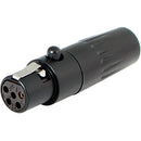 Cable Techniques TA5FL 5-Pin Female Mini-XLR Connector (Black, 6mm Outlet)