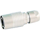 Cable Techniques 4-Pin Male DC Push-Pull Connector (Nickel, Straight End)