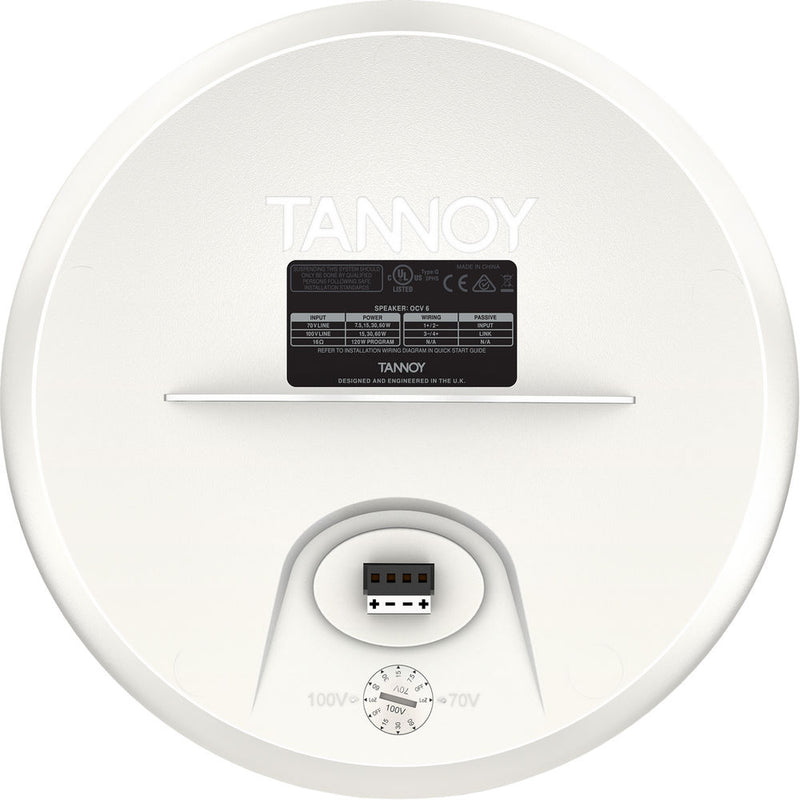 Tannoy 6" Coaxial Full-Range Pendant Loudspeaker (White)