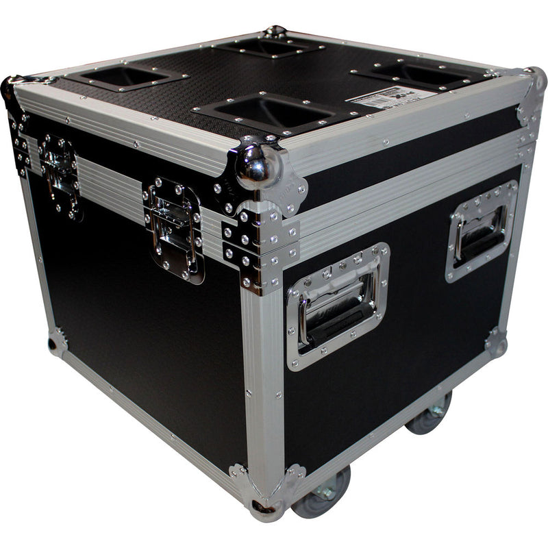 ProX Heavy-Duty Utility Flight Case with Casters (Black)