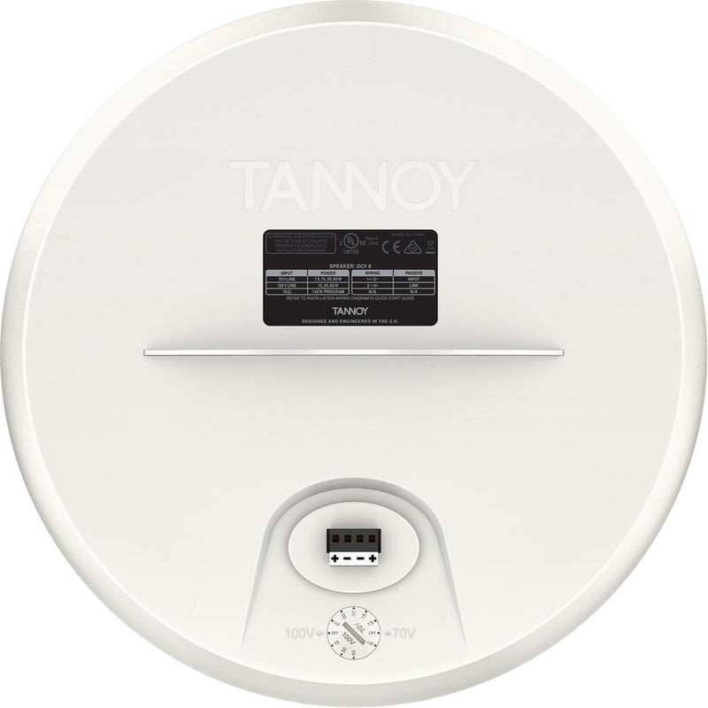 Tannoy 8" Coaxial Full-Range Pendant Loudspeaker (White)