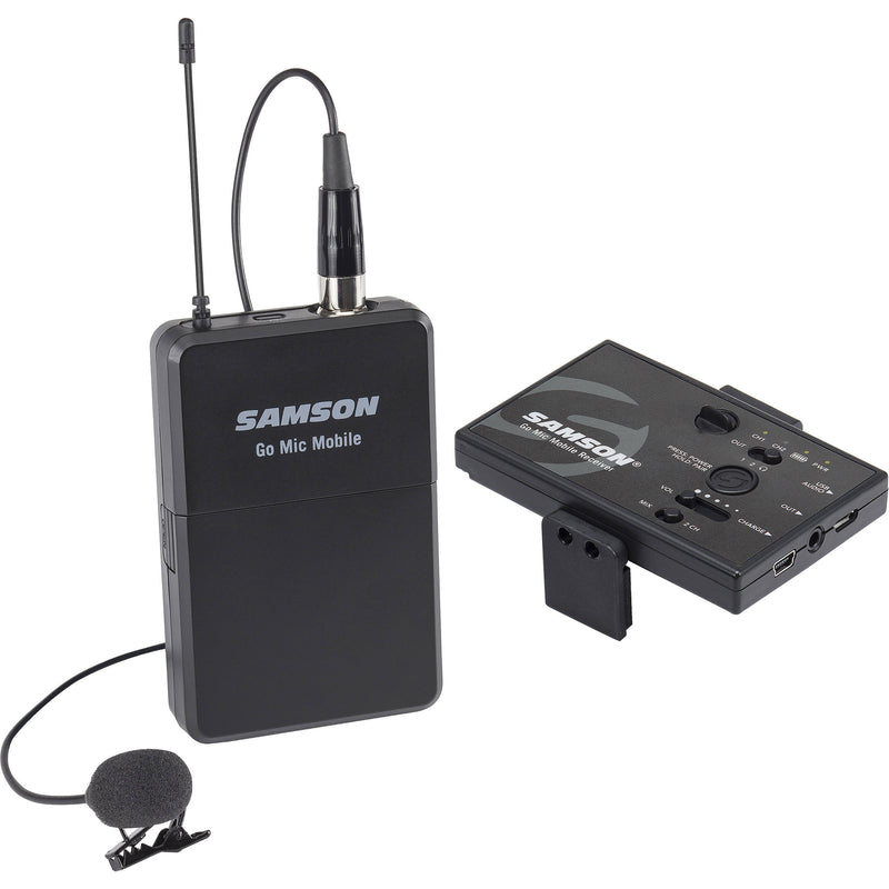 Samson Go Mic Mobile Digital Wireless System with LM8 Lavalier and Belt Pack Transmitter