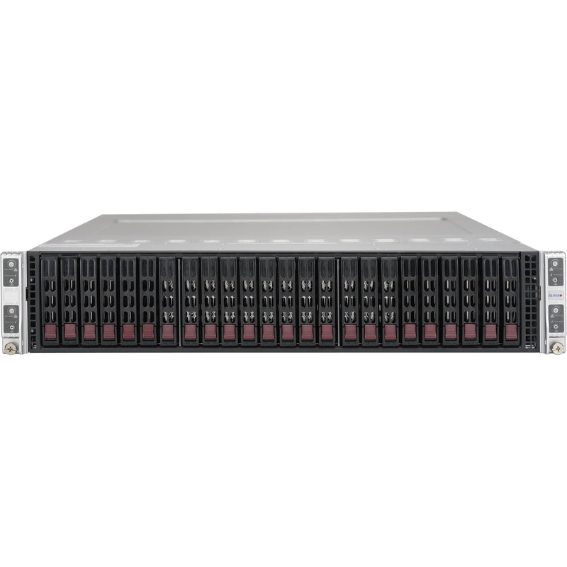 Supermicro SuperServer 2028TR-HTR with Four Hot-Pluggable Systems (2 RU, Black)