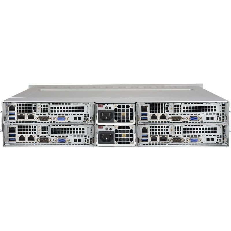 Supermicro SuperServer 2028TR-HTR with Four Hot-Pluggable Systems (2 RU, Black)