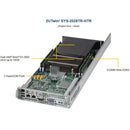 Supermicro SuperServer 2028TR-HTR with Four Hot-Pluggable Systems (2 RU, Black)