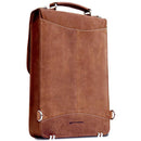 MacCase Premium Leather Briefcase (Vintage Brown)