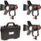 CAME-TV Boltzen 30W Fresnel Fanless Focusable LED Bi-Color Fixture Kit (Set of 3 Fixtures)