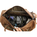 GILLIS LONDON Trafalgar Duffle Camera Bag (Brown Vintage Leather)