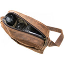 GILLIS LONDON Trafalgar Compact Camera Bag (Brown Vintage Leather)