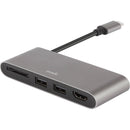 Moshi 2-Port USB 3.0 Type-C Multimedia Adapter Hub with HDMI Port and SDXC Card Reader