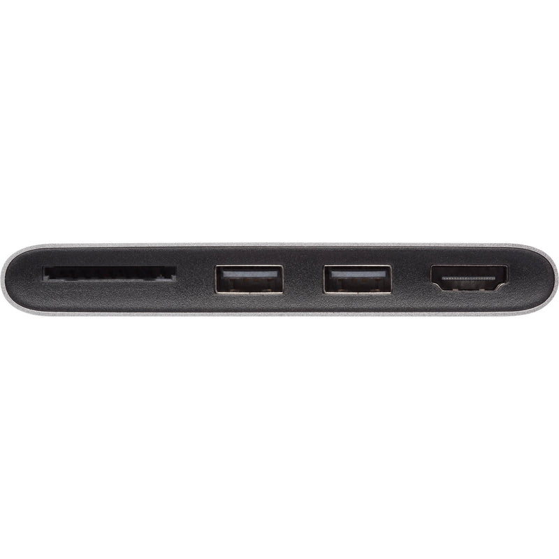 Moshi 2-Port USB 3.0 Type-C Multimedia Adapter Hub with HDMI Port and SDXC Card Reader