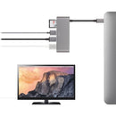 Moshi 2-Port USB 3.0 Type-C Multimedia Adapter Hub with HDMI Port and SDXC Card Reader