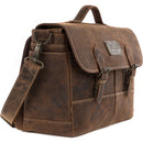 GILLIS LONDON Trafalgar Attache Camera Bag (Brown Vintage Leather)