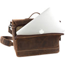 GILLIS LONDON Trafalgar Attache Camera Bag (Brown Vintage Leather)