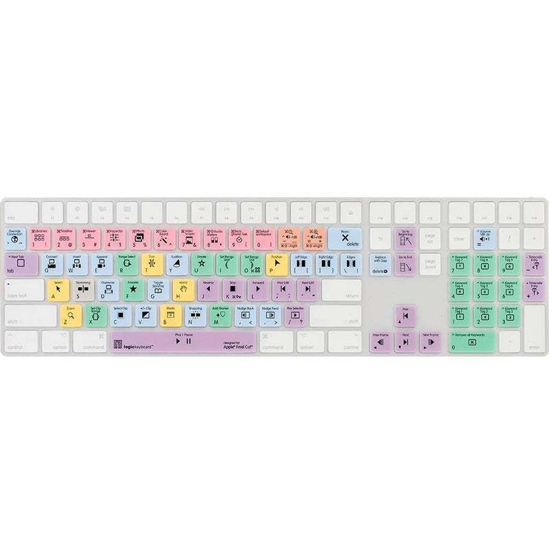 LogicKeyboard Final Cut Pro X Cover for Apple Magic Keyboard with Numeric Keypad (US English)