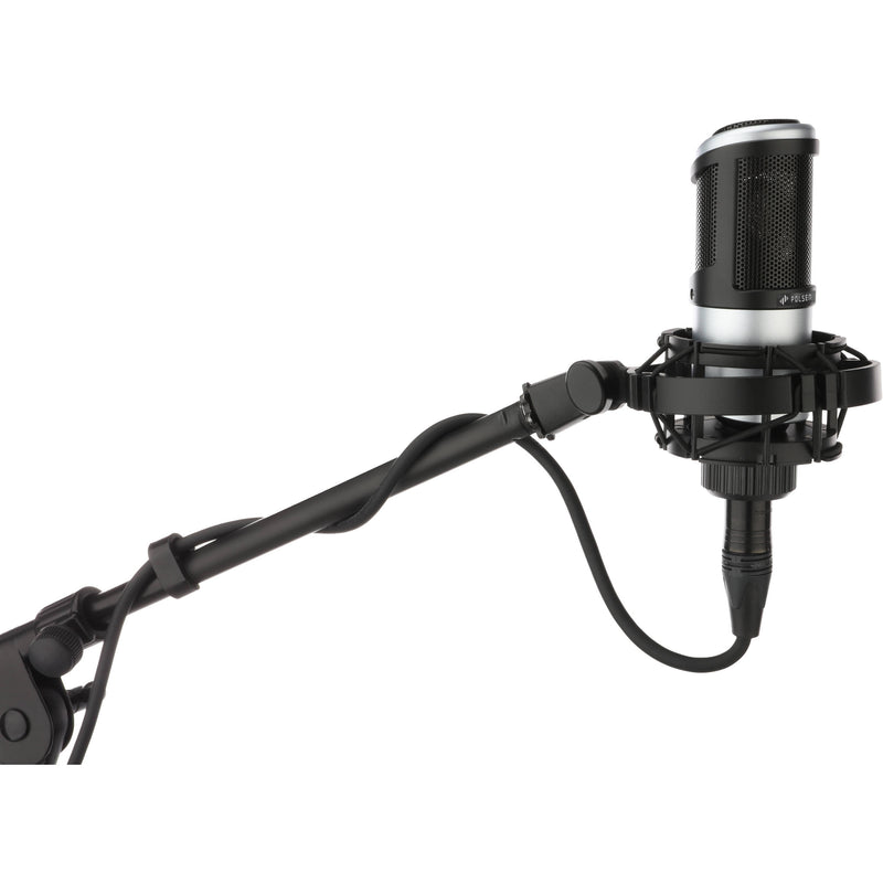 Polsen PCR-65 Cardioid Condenser Mic Broadcaster Kit with Suspension Arm, Headphones & Cable