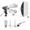 Impact 3 Head Fluorescent Lighting Kit with Boom Arm Kit