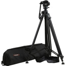 E-Image Studio Tripod with Geared Center Column & Fluid Head Kit