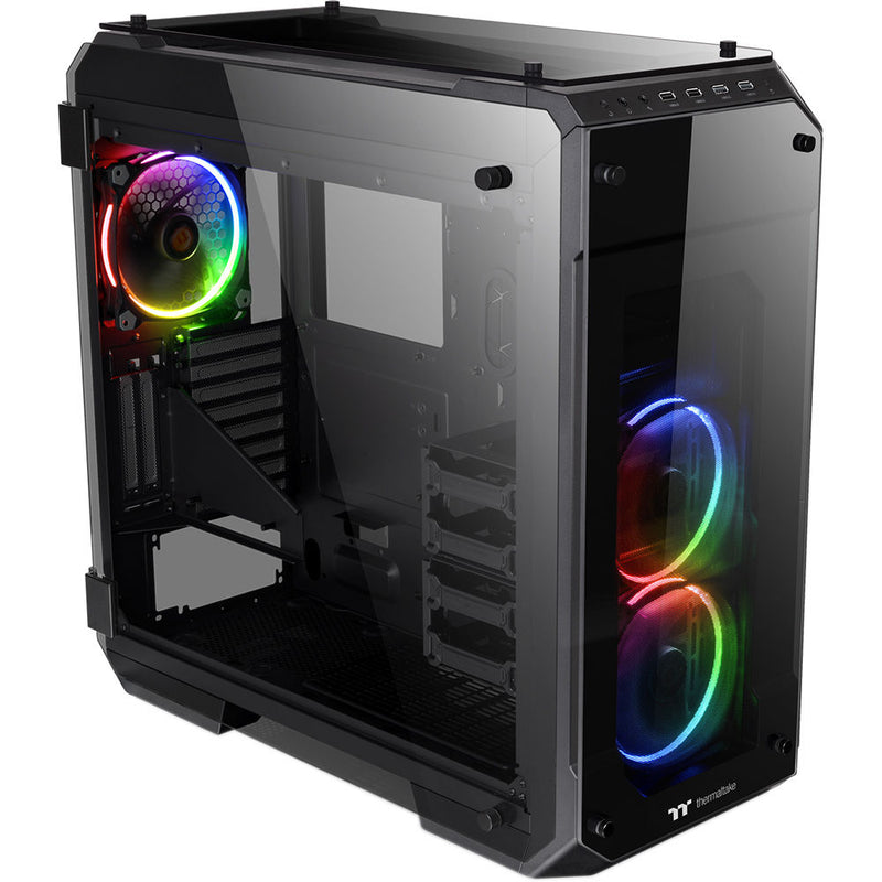 Thermaltake View 71 Tempered Glass Edition Full-Tower Case (White, White LEDs)