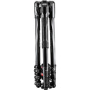 Manfrotto Befree Advanced Travel Aluminum Tripod with Ball Head (Lever Locks, Black)