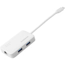 EDIMAX Technology EU-4308 3-Port USB 3.0 Multi-Adapter Hub with Gigabit Ethernet