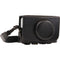 MegaGear Ever Ready Leather Camera Case for Canon PowerShot SX730 HS/SX740 HS (Black)