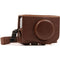 MegaGear Ever Ready Leather Camera Case for Canon PowerShot SX730 HS (Dark Brown)