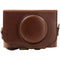 MegaGear Ever Ready Leather Camera Case for Canon PowerShot SX730 HS (Dark Brown)