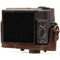 MegaGear Ever Ready Leather Camera Case for Canon PowerShot SX730 HS (Dark Brown)