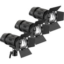 Genaray Contender LED Spot Focusing 3-Light Kit (Daylight)