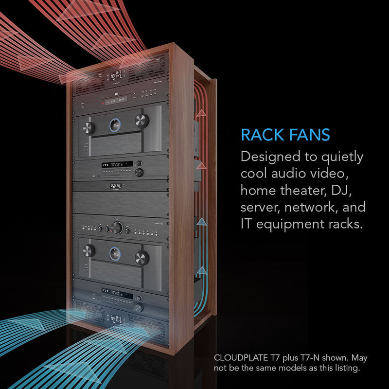 AC Infinity CLOUDPLATE T9-N PRO Quiet Rack Cooling Fan System (3 RU, Intake)